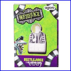 2024 Warner Bros Beetlejuice 1 oz Silver Coin By Agoro Mintage of 1000