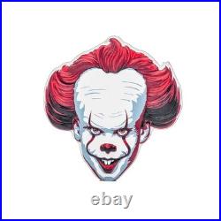 2024 Warner Bros IT Pennywise 2 oz Silver Coin By Agoro Mintage of 1000