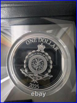 2025 17.5 Grams. 999 Silver Niue Proof Winged Unicorn Laser Colored COA Display 2025 17.5 Grams. 999 Silver Niue Proof Winged Unicorn Laser Colored COA Display