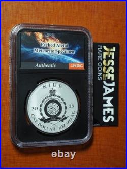 2025 $1 NIUE REVERSE PROOF SILVER EXTINCTION NGC PF70 With METEORITE BULLION PLUS