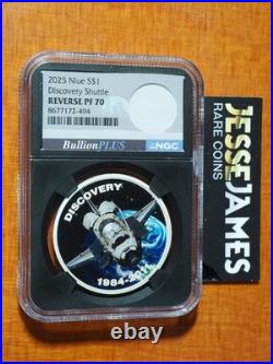2025 $1 Niue Reverse Proof Silver Discovery Shuttle Ngc Pf70 Bullion Plus 1 Oz