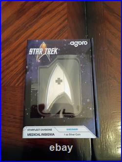 2025 1 oz. 999 Silver Star Trek Medical Insignia. Only 2000 Issued