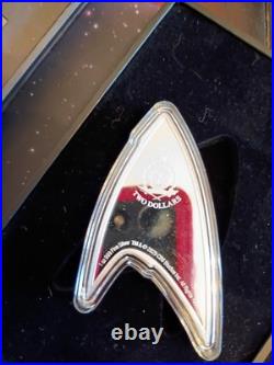 2025 1 oz. 999 Silver Star Trek Medical Insignia. Only 2000 Issued