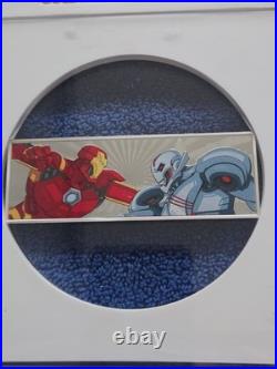 2025 3oz Niue S$5 Iron Man vs Ultron PF70 2025 3oz Niue S$5 Iron Man vs Ultron PF70