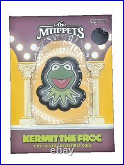 2025 Agoro Disney The Muppets Kermit The Frog 1oz. 999 Silver Coin 2025 Agoro Disney The Muppets Kermit The Frog 1oz. 999 Silver Coin