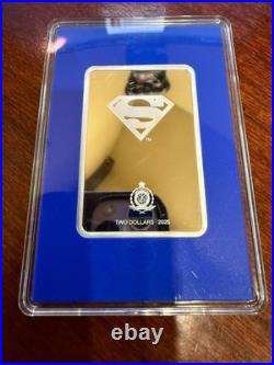 2025 Agoro NIUE $2 DC Comics Trading Coins Superman Sapphire Mintage #53/60 2025 Agoro NIUE $2 DC Comics Trading Coins Superman Sapphire Mintage #53/60