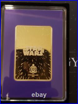 2025 Agoro NIUE $2 Star Wars Trading Coins Darth Vader Amethyst Mintage 39/40