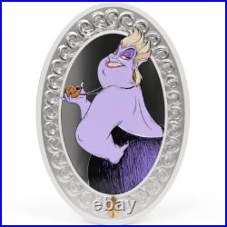 2025 Agoro Niue Disney Villains Ursula 1 oz Silver Colorized Proof Coin 2025 Agoro Niue Disney Villains Ursula 1 oz Silver Colorized Proof Coin