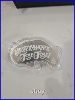 2025 Agoro Niue Ren and Stimpy Butt Bump 1 oz Silver Proof Coin WithBox #107/1000 2025 Agoro Niue Ren and Stimpy Butt Bump 1 oz Silver Proof Coin WithBox #107/1000