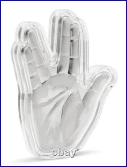 2025 Agoro Niue Star Trek Live Long & Prosper The Vulcan Salute 1 oz Silver Coin