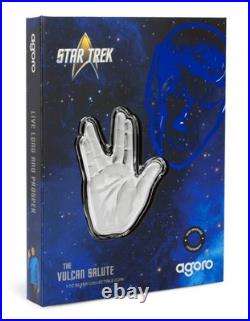 2025 Agoro Niue Star Trek Live Long & Prosper The Vulcan Salute 1 oz Silver Coin
