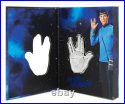 2025 Agoro Niue Star Trek Live Long & Prosper The Vulcan Salute 1 oz Silver Coin