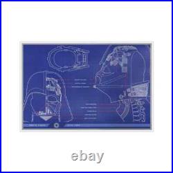 2025 Agoro Star Wars Darth Vader Helmet Blueprint 1 oz Silver Foil 2025 Agoro Star Wars Darth Vader Helmet Blueprint 1 oz Silver Foil