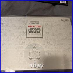 2025 Agoro Star Wars Darth Vader Helmet Blueprint 1 oz Silver Foil