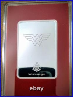 2025 Agoro The Art of DC Comics Trading Coins 1 oz Silver Wonder Woman 15/100