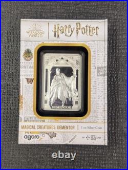 2025 Harry Potter Magical Creatres Dementor 1 oz Silver Coin By Agoro #767/2000