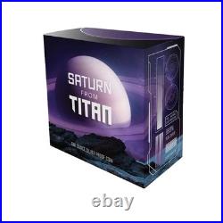 2025 NIUE $1 SATURN FROM TITAN COLORIZED 1 OZ SILVER COIN WithBOX ONLY 999 MINTED