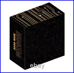 2025 NIUE BITCOIN $2 1 OZ. 999 PURE SILVER GOLD GILDED COIN WithBOX AND COA-1