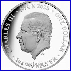 2025 NIue Wild Winter Wolf Four Seasons Raven 1 oz Silver Proof Coin 2025 NIue Wild Winter Wolf Four Seasons Raven 1 oz Silver Proof Coin