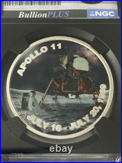 2025 Niue $1 Apollo 11 Landing 1 oz. 999 Silver NGCX Reverse PF10 First Release