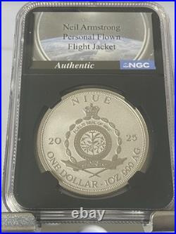 2025 Niue $1 Apollo 11 Landing 1 oz. 999 Silver NGCX Reverse PF10 First Release