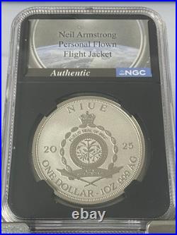 2025 Niue $1 Apollo 11 Landing 1 oz. 999 Silver NGCX Reverse PF10 First Release