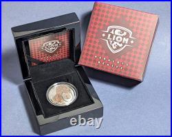 2025 Niue 1 Ounce Silver $1 Heraldic Beasts Lion Rose Gold OGP COA STOCK