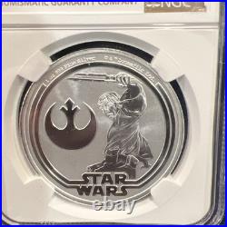 2025 Niue 1 Oz $2 Star Wars Luke Skywalker Ngc Ms70