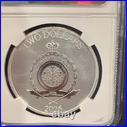 2025 Niue 1 Oz $2 Star Wars Luke Skywalker Ngc Ms70