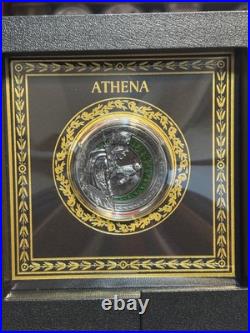 2025 Niue 1 oz Silver Black Proof Athena with Resin Fill Mintage of 500 2025 Niue 1 oz Silver Black Proof Athena with Resin Fill Mintage of 500