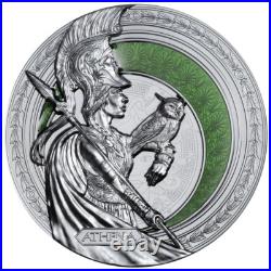 2025 Niue 1 oz Silver Black Proof Athena with Resin Fill Mintage of 500 2025 Niue 1 oz Silver Black Proof Athena with Resin Fill Mintage of 500