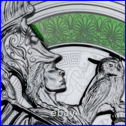 2025 Niue 1 oz Silver Black Proof Athena with Resin Fill Mintage of 500 2025 Niue 1 oz Silver Black Proof Athena with Resin Fill Mintage of 500