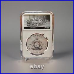 2025 Niue 1 oz Silver Capone NGC Reverse PF70 Auth. Table Cloth Estate Swatch