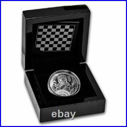 2025 Niue 1 oz Silver Chess Queen Black Proof (with Box & COA)