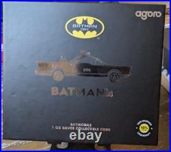 2025 Niue 1 oz Silver Coin $2 Classic BATMAN 1966 Batmobile. #687/1000. Sold Out