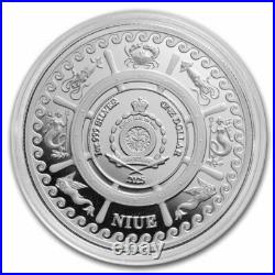 2025 Niue 1 oz Silver Mythical Creatures The Siren Proof-like in Capsule