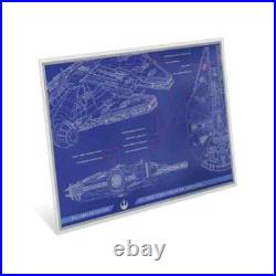 2025 Niue 1 oz Silver Star Wars Blue Print Millenniun Foil MIntage of only 1000 2025 Niue 1 oz Silver Star Wars Blue Print Millenniun Foil MIntage of only 1000