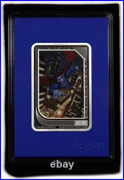 2025 Niue 1 oz Silver Superman DC Agoro Sapphire 05/60 Trading $2 Coin #61980P