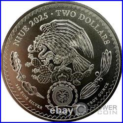 2025 Niue 1 oz Silver with Selective Gold Gild Aztec Emperor CUAUHTÉMOC