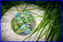 2025 Niue 2 oz Silver Antiqued Solar Punk with UV effects Mintage of only 400