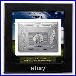 2025 Niue 2 oz Silver Back to the Pixel Paint (with Box and COA)