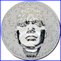 2025 Niue 3 oz Silver Proof Coin Neurolink Mintage of 499