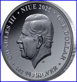 2025 Niue Chess Queen Black Proof 1 oz Silver Coin 2025 Niue Chess Queen Black Proof 1 oz Silver Coin