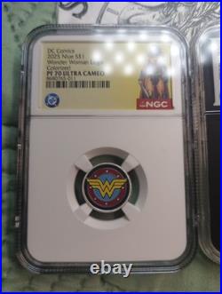 2025 Niue DC Comics Batman & Wonder Woman NGC PF70 UC ES136-37