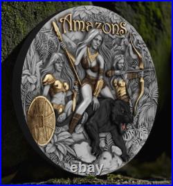 2025 Niue Eternal Sisters Amazons Daughters of the Wild 2 oz Silver Antiqued