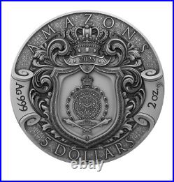 2025 Niue Eternal Sisters Amazons Daughters of the Wild 2 oz Silver Antiqued