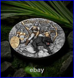 2025 Niue Eternal Sisters Amazons Daughters of the Wild 2 oz Silver Antiqued