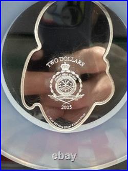 2025 Niue Eve S$2 PF 70 ULTRA CAMEO DISNEY PIXAR POPULATION 4 SILVER