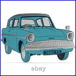 2025 Niue Harry Potter Magical Transport Ford Anglia 1 oz Silver Proof Coin