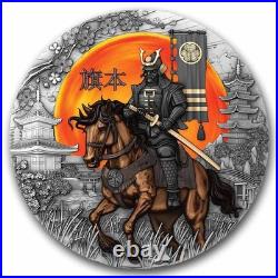 2025 Niue Hatamoto Gilded & Colorized 2oz Silver Coin Mintage 500